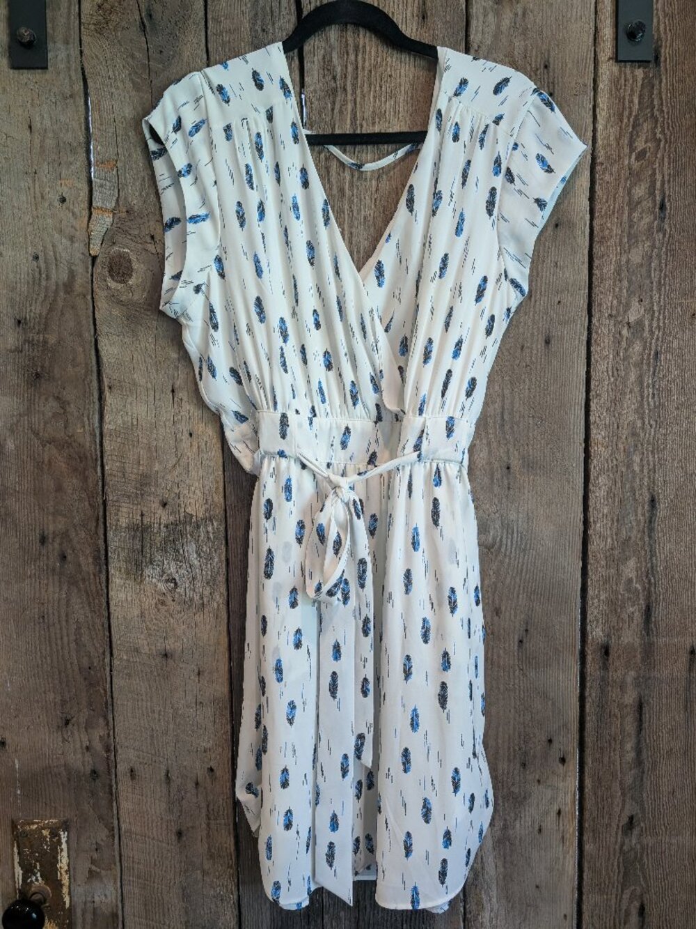 Feather motif sundress